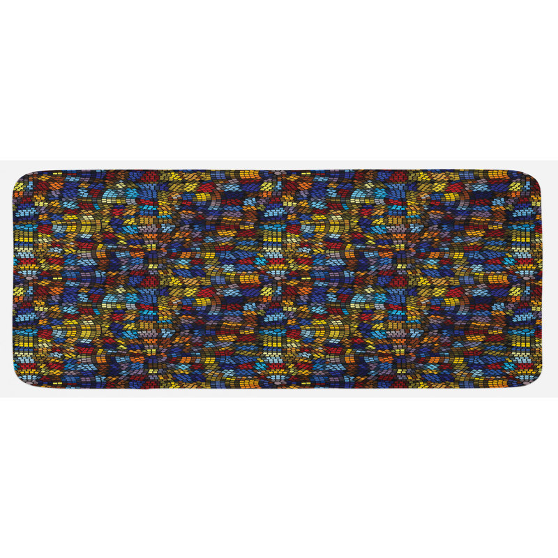 Traditional Mixed Synthetic Kitchen Mat