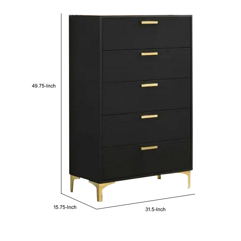 Commode à 5 tiroirs 31,5 po khanyla