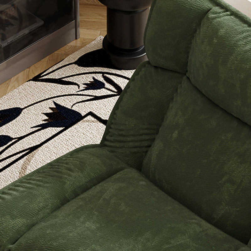 Chaise berçante simple Mid-Century pour le confort., Vert