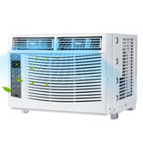 Climatiseur de fenêtre Acekool 6000 Btu, jusqu'à 250 pieds carrés, climatiseurs avec télécommande, 3 vitesses de refroidissement et de ventilation, ensemble d'installation de fenêtre, climatiseur de fenêtre