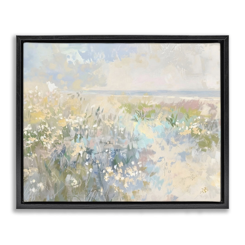 Cadre flottant moucheté pastel, impression par Creative Studio, 17 x 21, Jet Black Floater Framed