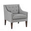 Chaise d'appoint - Tissu d'ameublement gris capitonné-130124804
