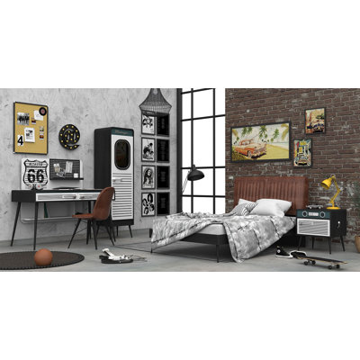 Retro Extra Long Twin Piece Bedroom Set