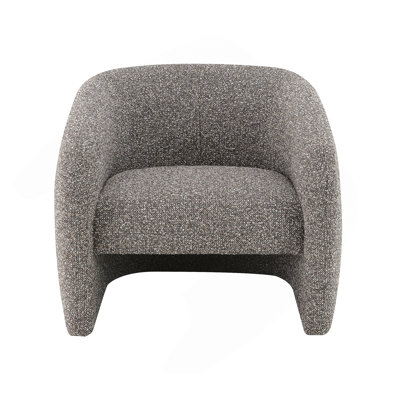 Livia Brown & Gray Tweed Accent Chair