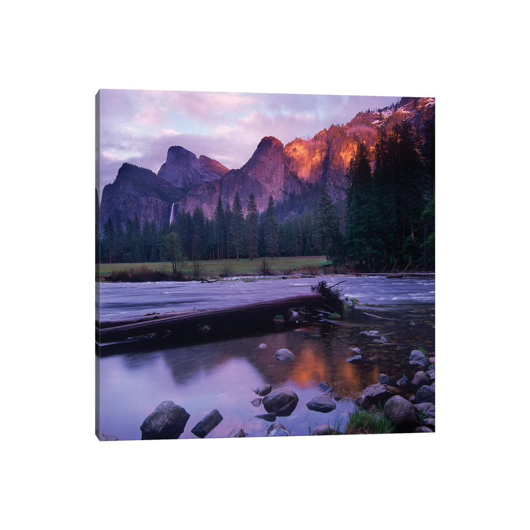 Bridal Veil Falls And The Merced River In Yosemite Valley, Yosemite National Park, California by Tim Fitzharris - Gallery-Wrapped Canvas GiclÃ©e on Ca