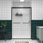 Cabine de douche coulissante double 1/4 "en verre trempé transparent 6mm avec quincaillerie antirouille