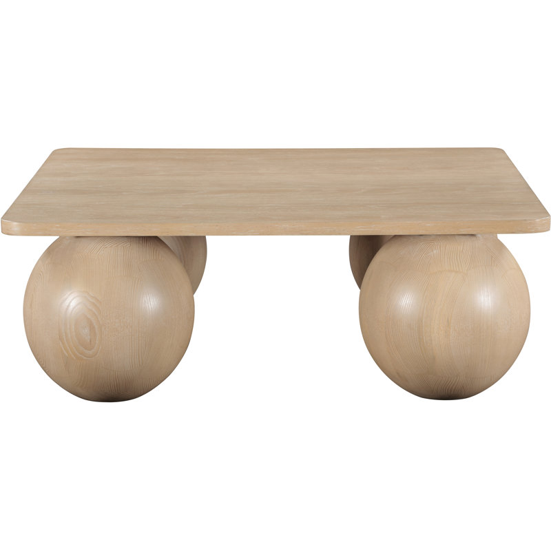 Table basse en placage de chêne Fitch, Naturel