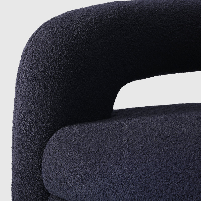 29" Wide Bayville Swivel Chair (Set Of 2), Navy Blue Polyester