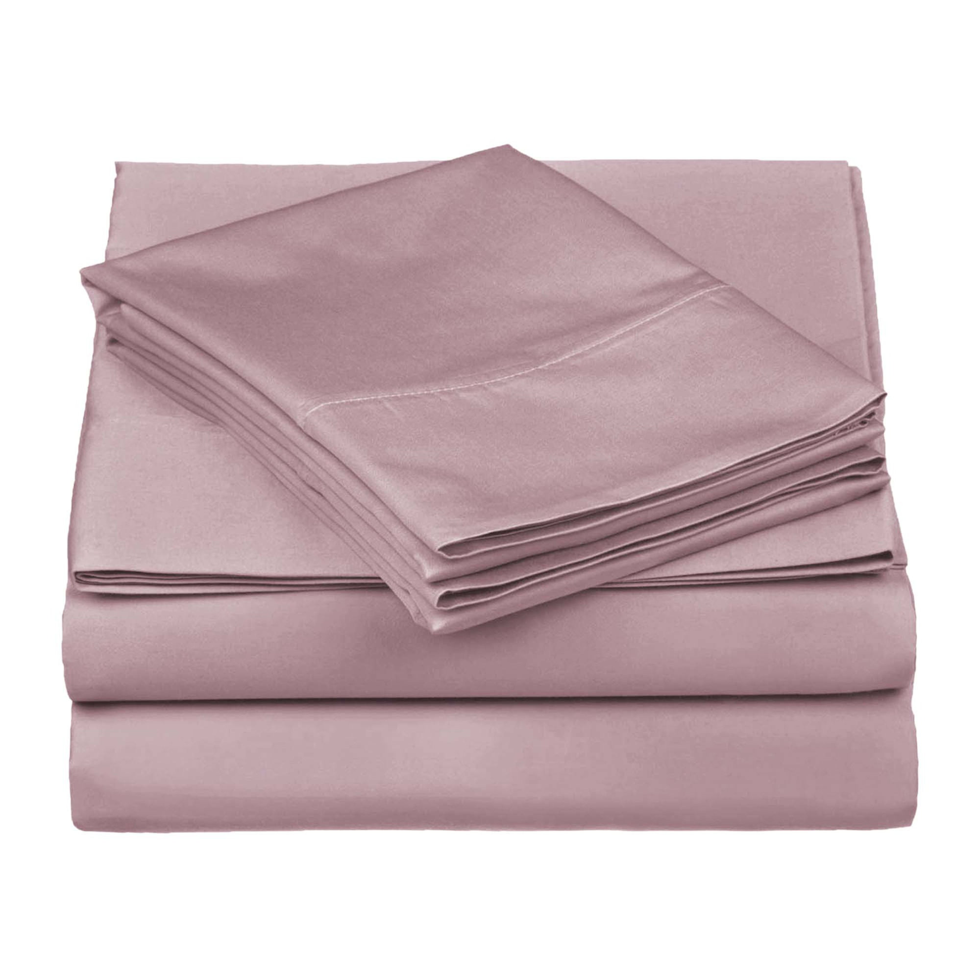 Edmont 530 Thread Count Egyptian-Quality Cotton Sateen Sheet Set, Full, Lavender
