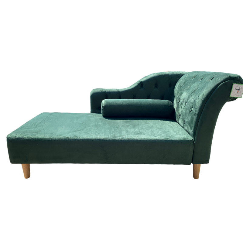 Gladeview Velvet Lounge Chair, Royal Green