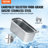 VEVOR 1/3 Size Anti-Jam Steam Pan with Lid 6-Inch Deep Table Pan