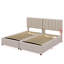 Lit plateforme luxueux avec rangement hydraulique-663004156