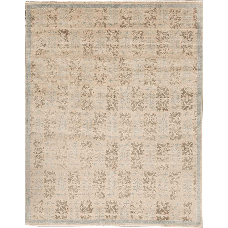 Silk Floral Area Rug