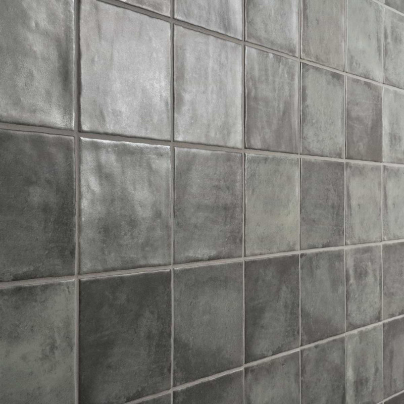 Paula Purroy Talia 5x5 Matte Ceramic Tile, Dove Gray