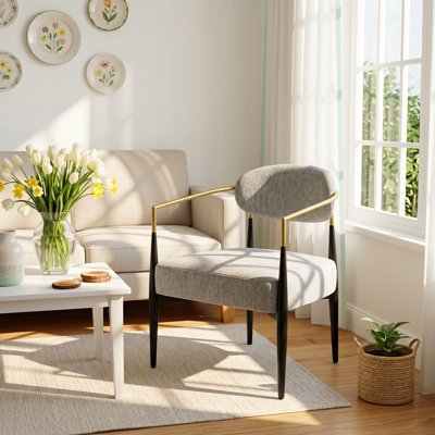 Fauteuil d'appoint rembourré Mid-Century