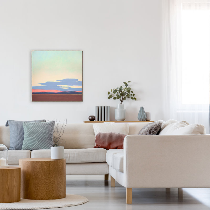 View from the Sabin Stairs, Silver/Brown Floater Frame Canvas, No