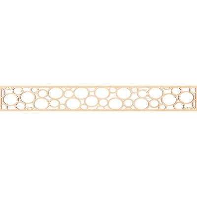 46 1/4"W x 6"H x 1/4"T Hemingway Fretwork Moulding, Birch