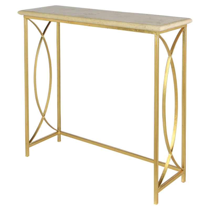 New Orleans 41'' Console Table, Lite Travertine