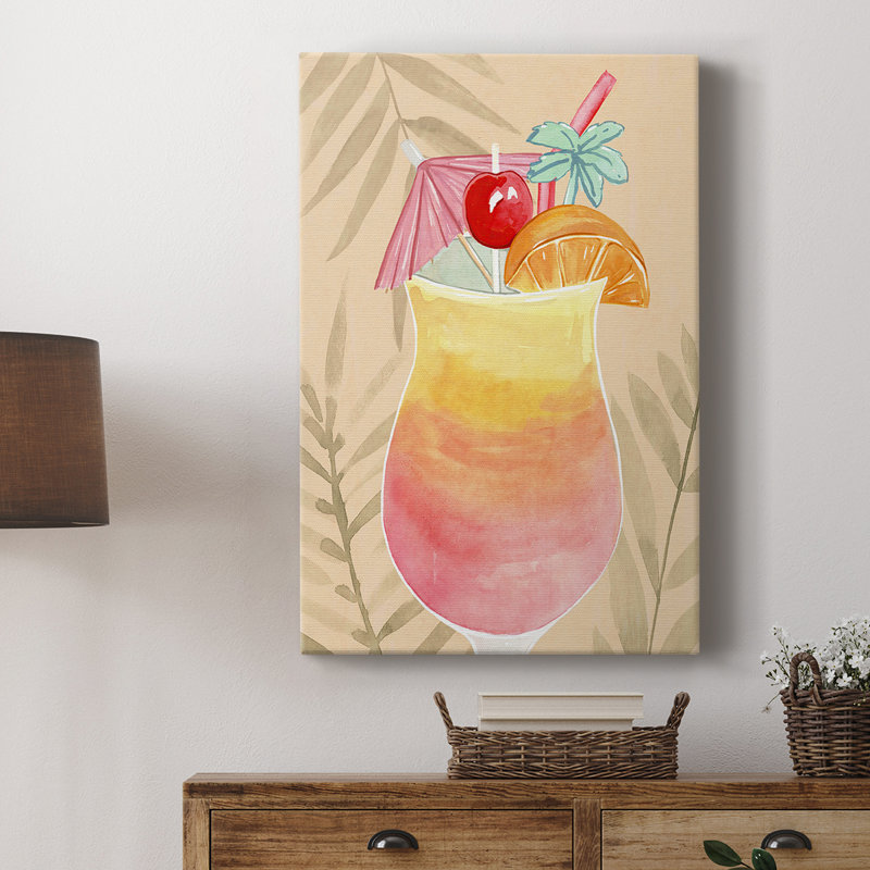 Tropical Cocktail IV - galerie sur mesure, H 48 po x l 32 po