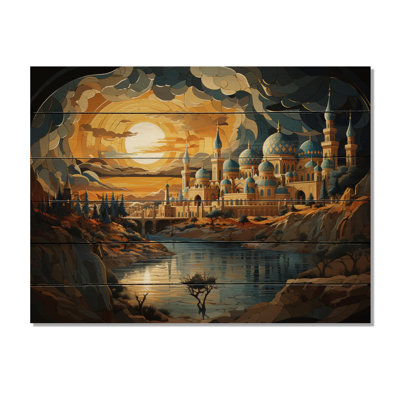 Motif islamique «II» - Impression sur bois sans cadre