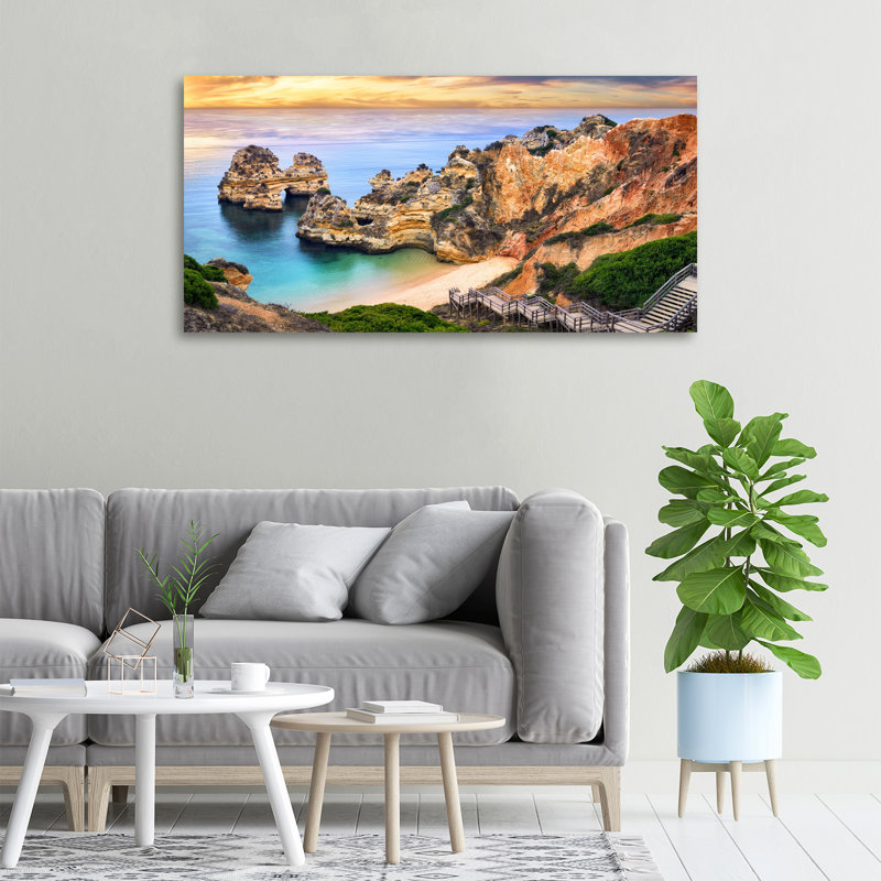 Canvas Print - Wall Art - Prints On Canvas - 100X50 Image Picture Theme: Lagos Portugal, 50cm H x 100cm W