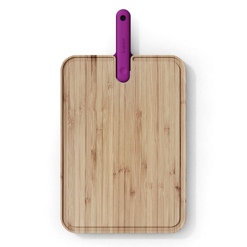Integrated Knife Chef Chopping Board, Purple