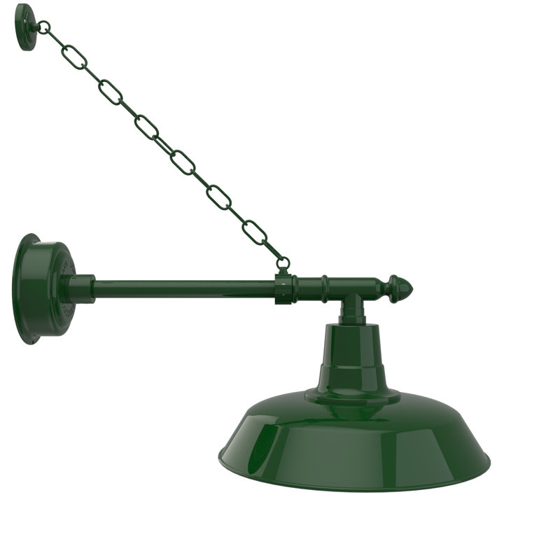 Haleigh Wall Light, 11" H x 16" W x 29" D, Vintage Green