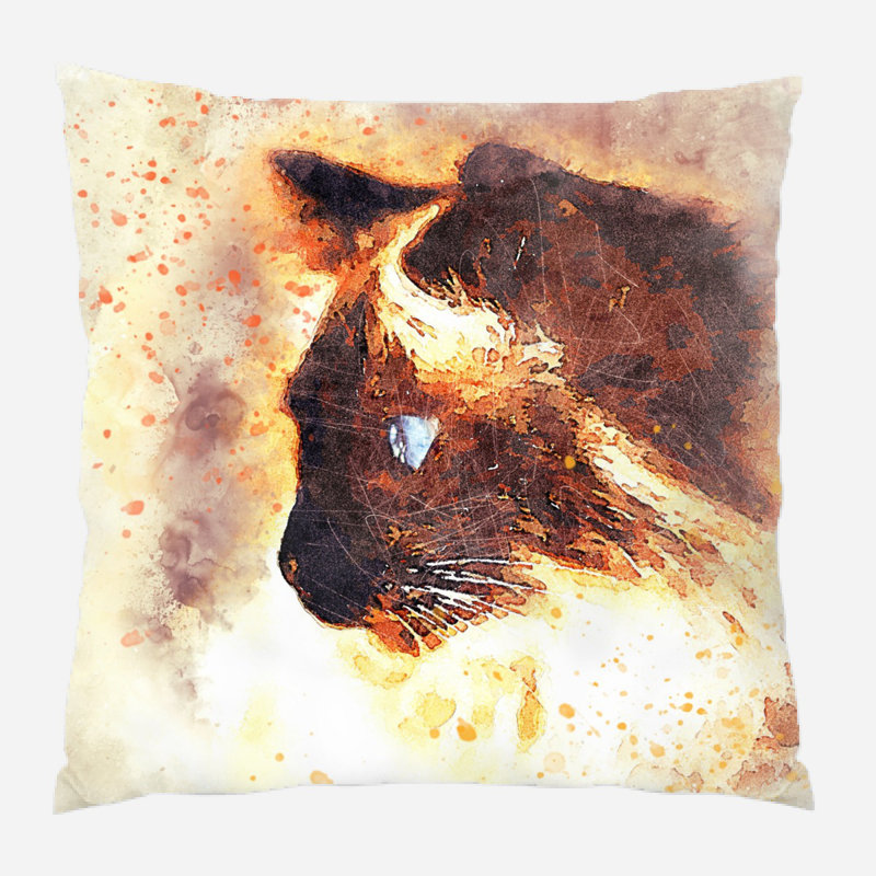 Coussin Cat, Microsuède, Intérieur