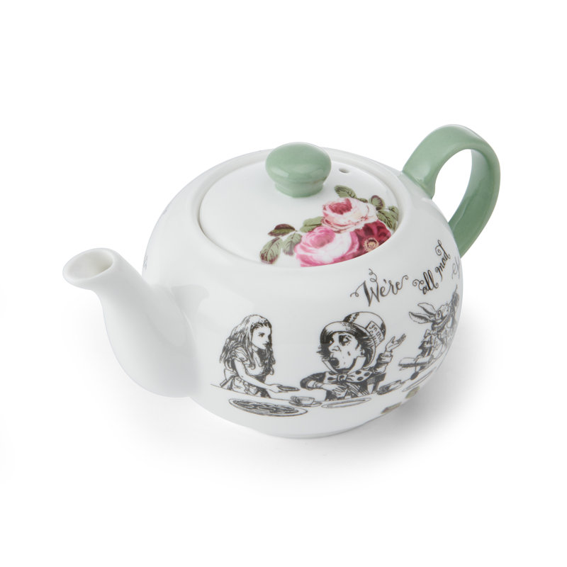 Mikasa and the V&A Alice In Wonderland Bone China Mini Teapot, 400ml