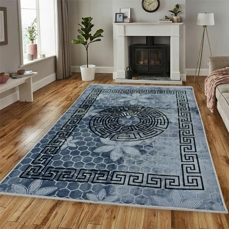 Geometric Indoor / Outdoor Area Rug, Rectangle 160 x 230 cm