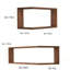 Tablettes murales, tablettes de rangement murales et supports de rangement pour ranger des articles