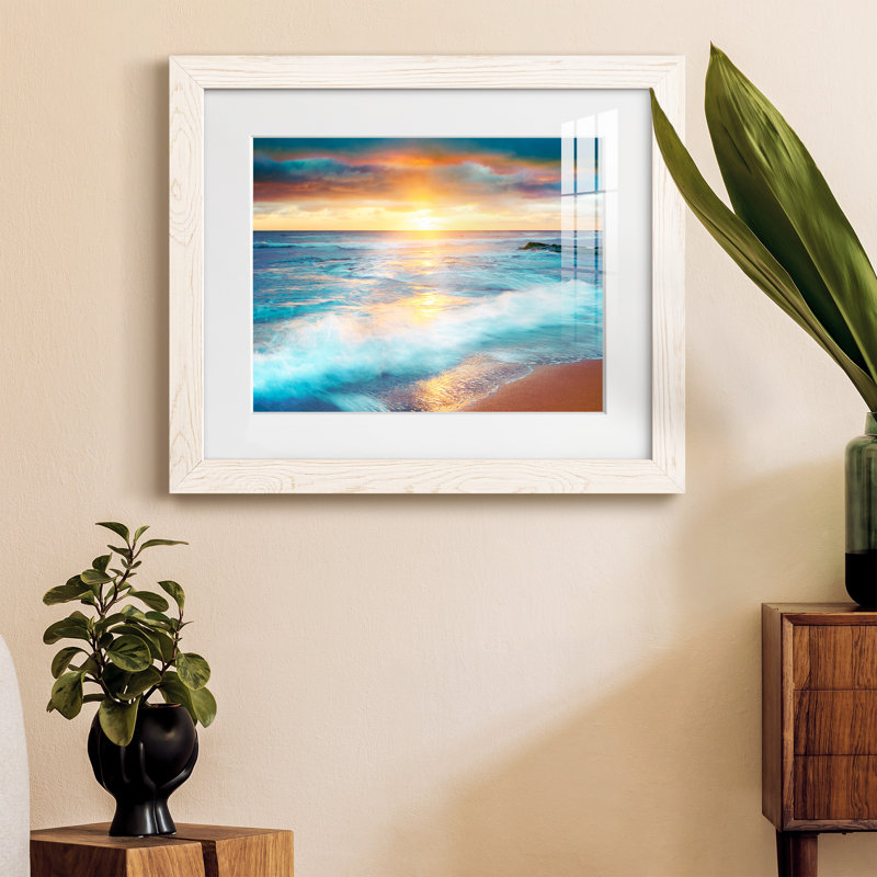 Amber Light - impression encadrée, H 20 po x l 17 po x P 1,5 po, Cadre blanc