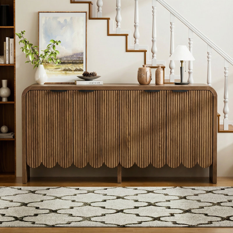 Buffet Mid-century, Brun