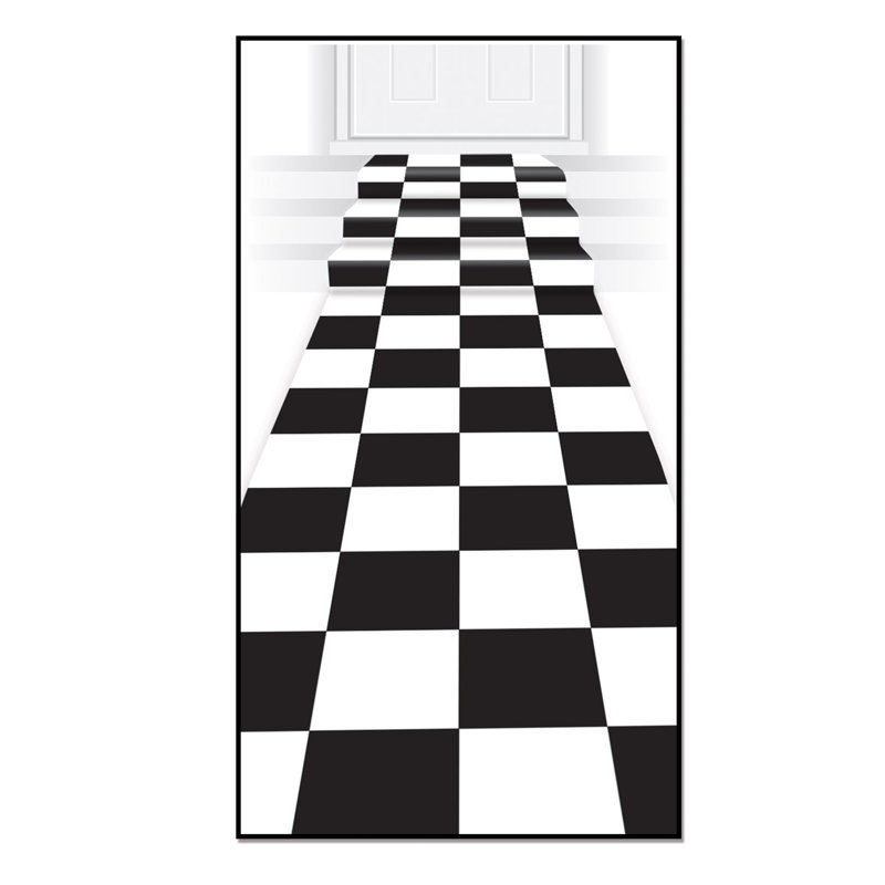 Tapis noir/blanc