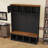 Entryway Hall Tree with Bench, 4 Cabinets, Open Compartments and 4 Hooks-129518320