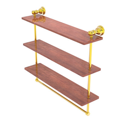 Étagère murale en bois triple Freyja