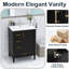 Meuble-lavabo simple 24 po avec lavabo en céramique Modern-507886179