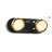Essinger 2 - Light Dimmable Modern Black/Brass LED Vanity Light