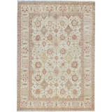 Ziegler One-of-a-Kind Hand-Knotted High-Quality Ivory/Red/Yellow Area Rug