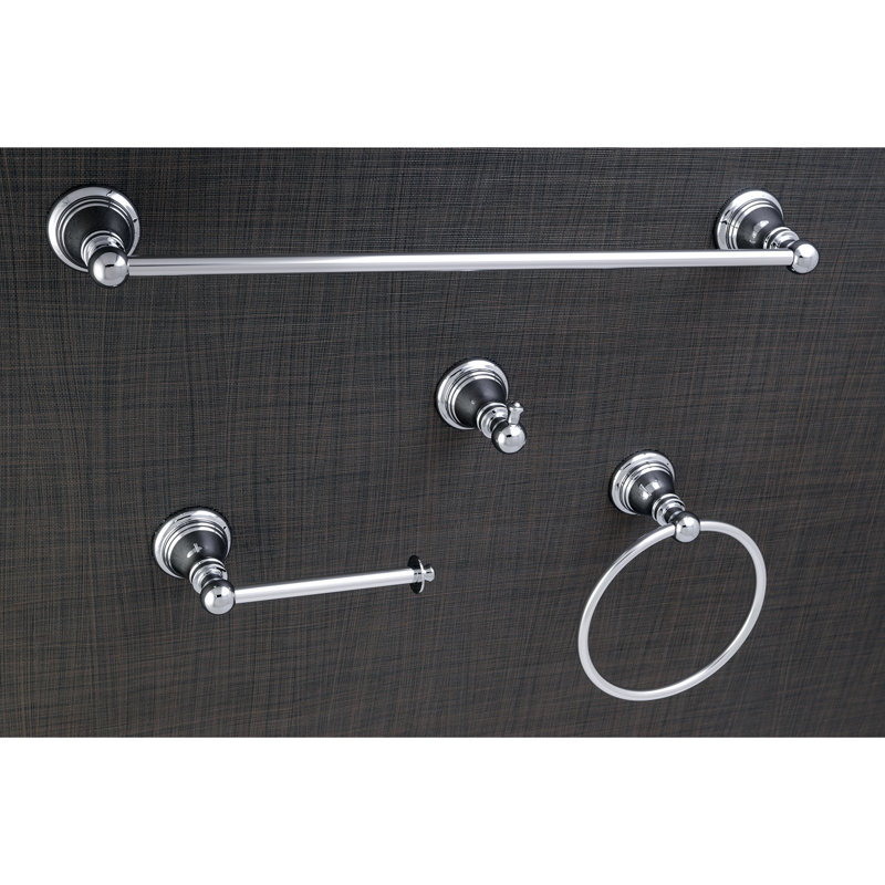 Kingston Brass American Classic 4-Piece Bathroom Hardware Set, Polished Chrome