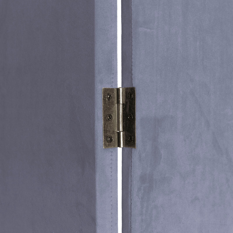 Cloison pliante en velours 3 panneaux Wayt, Lilas