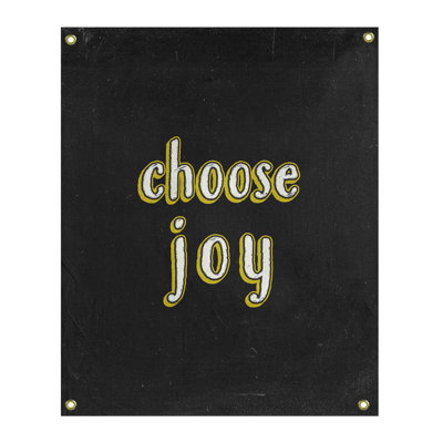 Tapisserie tableau noir en polyester choisir une citation de joie
