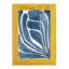 «Blue Stylized Leaf I», impression sur papier-985871776-985871783