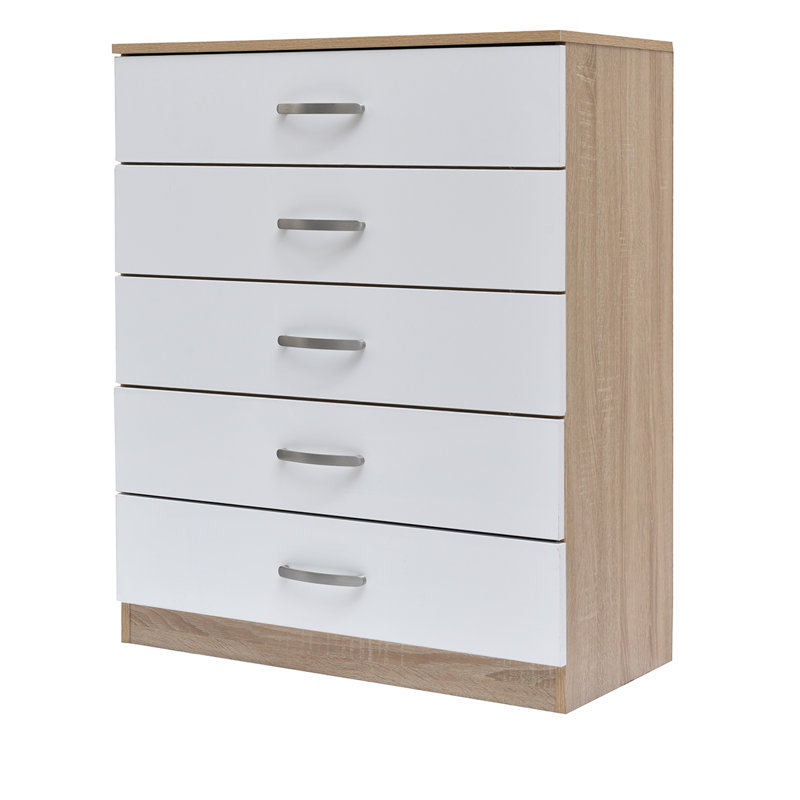 Everick Solid Wood 75 cm W Chest of 5 Drawers