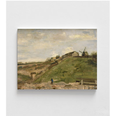 La Colline de Montmartre avec une carrière de pierre par Vincent Van Gogh, vue de Montmartre, reproduction de peinture à l'huile, art mural de Paris, France, peinture célèbre