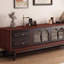 Retro design solid wood TV cabinet