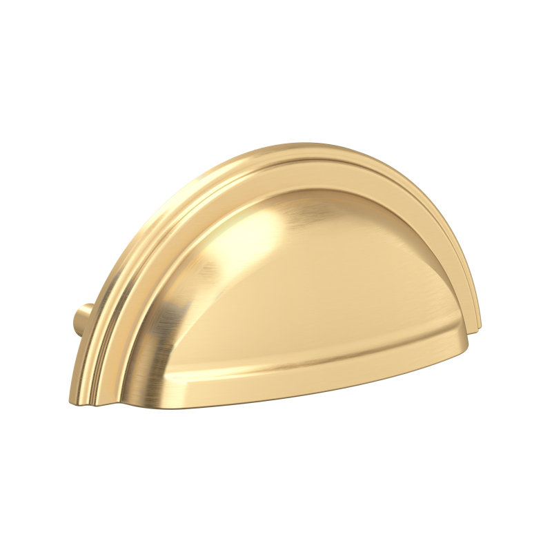 Perrin & Rowe Shell Drawer Pull Handles, Satin English Gold