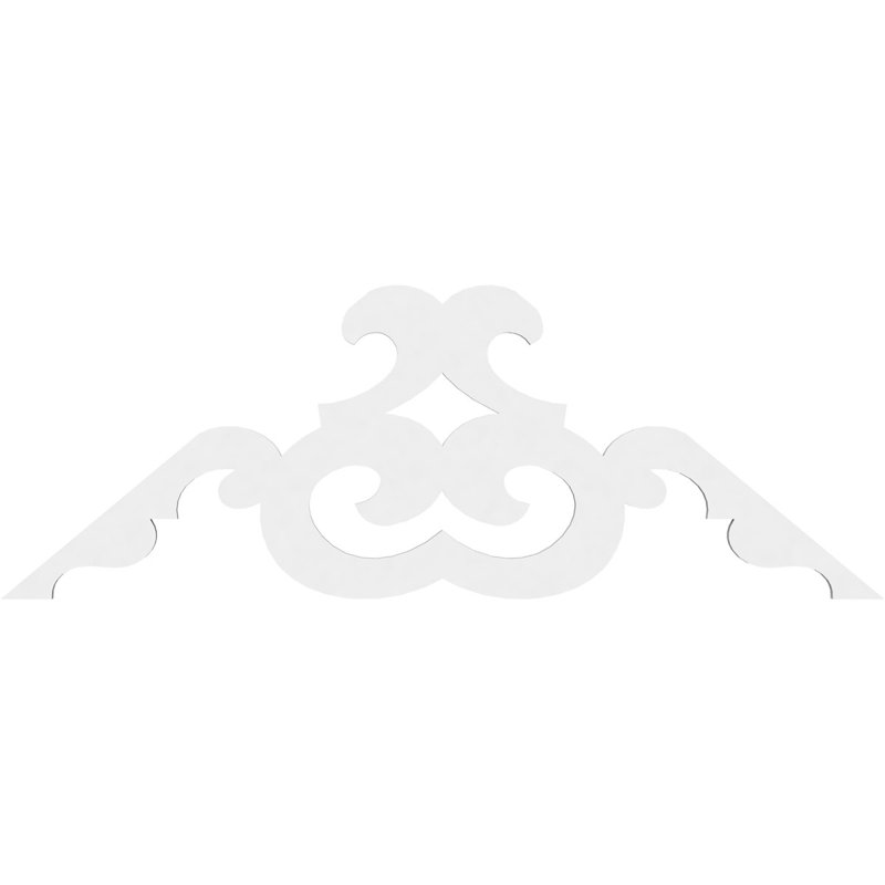 Benson Architectural Grade PVC Gable, 10/12, 20" H x 48" W x 1" D