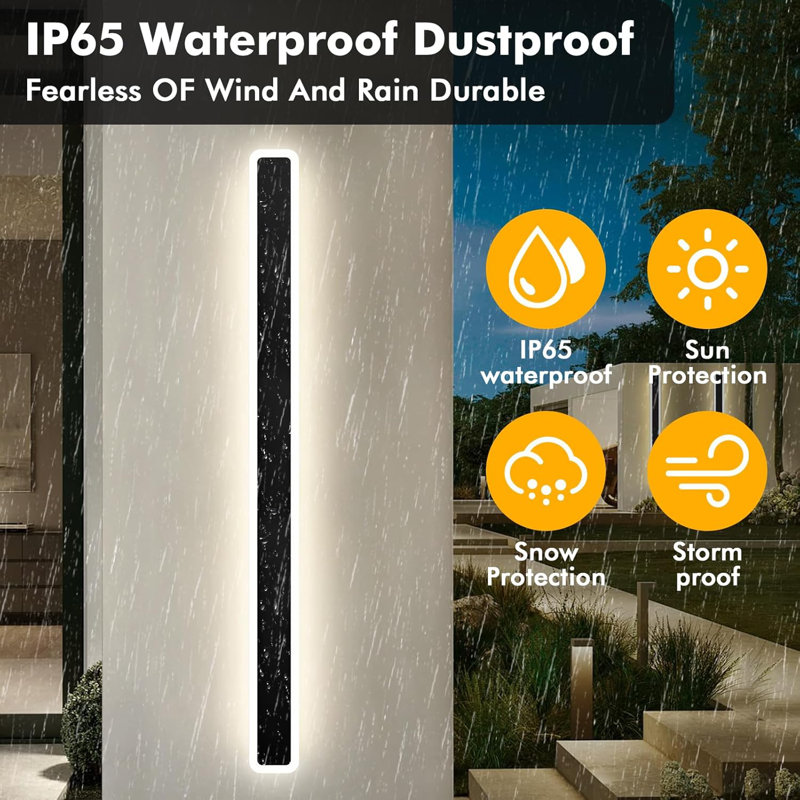 Daijuan Stainless Steel Integrated LED, 100cm H x 11cm W x 7cm D, 6500