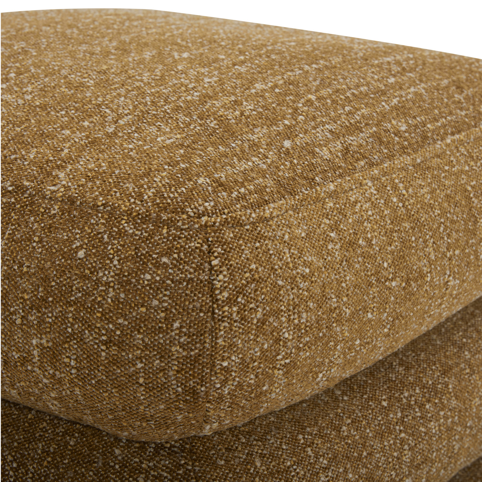 Donia Accent Stool, Amber Glow Mustard Tweed